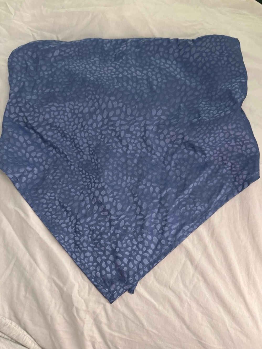 Blue Leopard Print Top